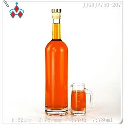 Переработка стеклянной бутылки водки
